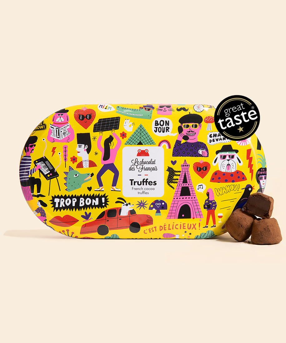 Coffret 12 truffes chocolat noir - packshot