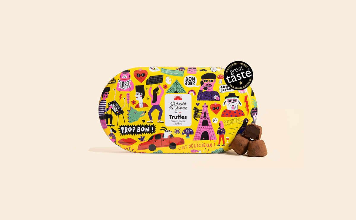 Coffret 12 truffes chocolat noir - packshot