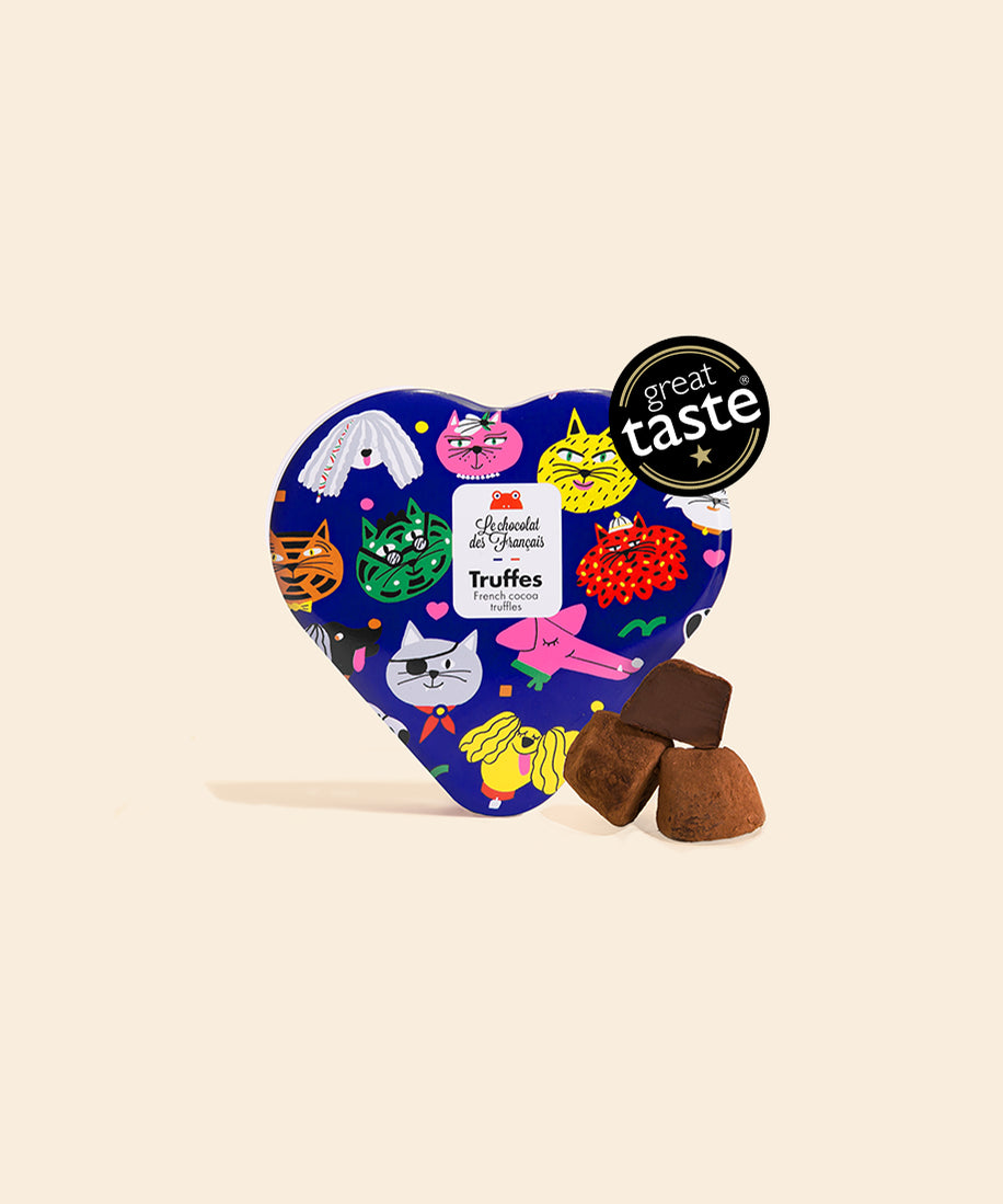 Coffret 5 truffes chocolat noir - packshot