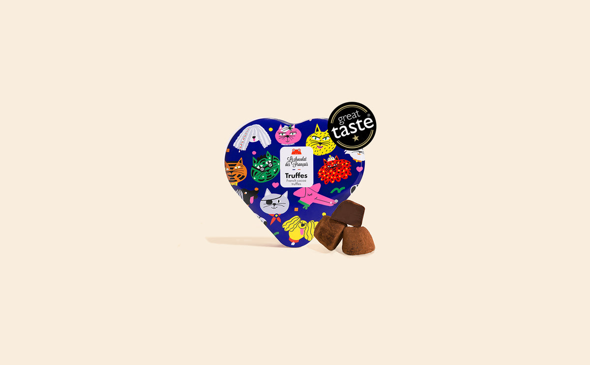 Coffret 5 truffes chocolat noir - packshot