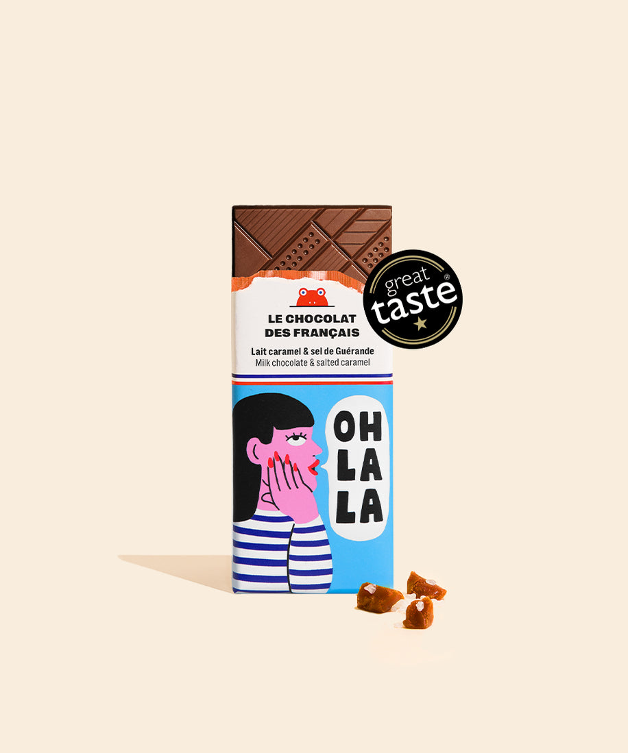 Mini tablette lait, caramel & sel