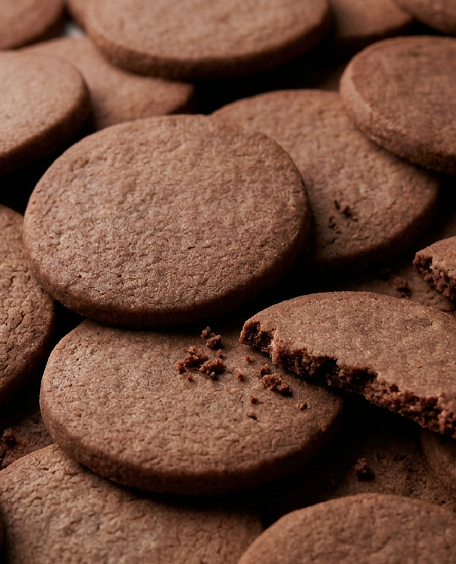 Biscuits cacao - macro