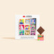 Coffret de 9 carrés noir, lait et noir & sel