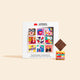 Coffret de 9 carrés noir, lait et noir & sel
