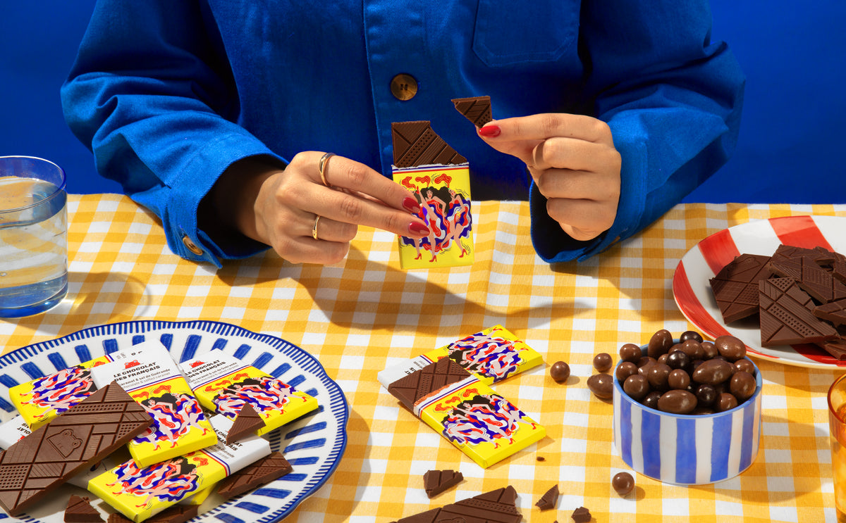 Mini tablette chocolat au lait, caramel et sel Danseuses - lifestyle