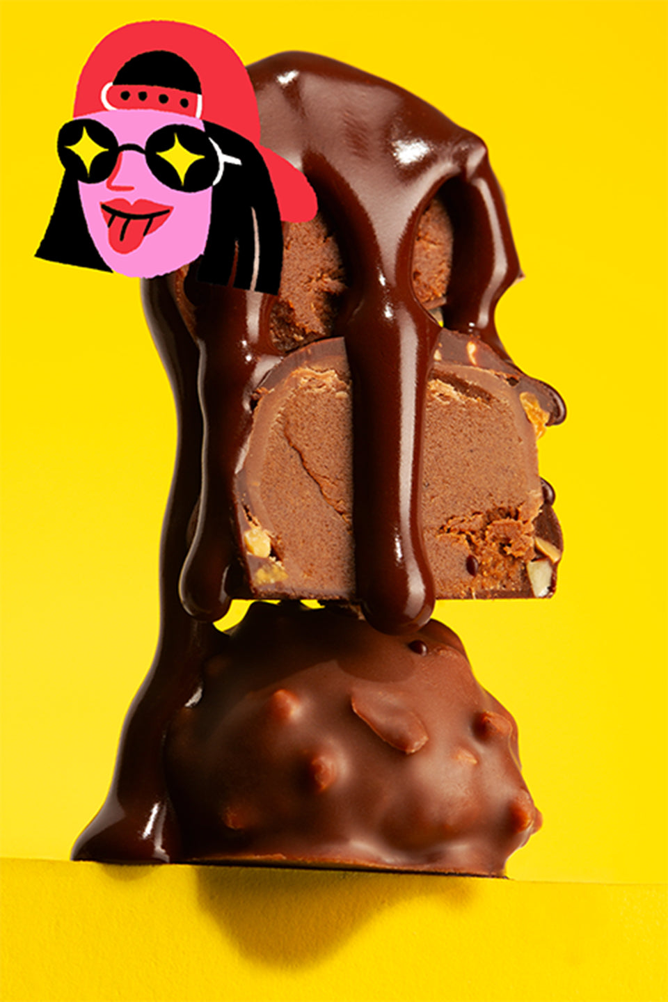 Rocher praliné macro