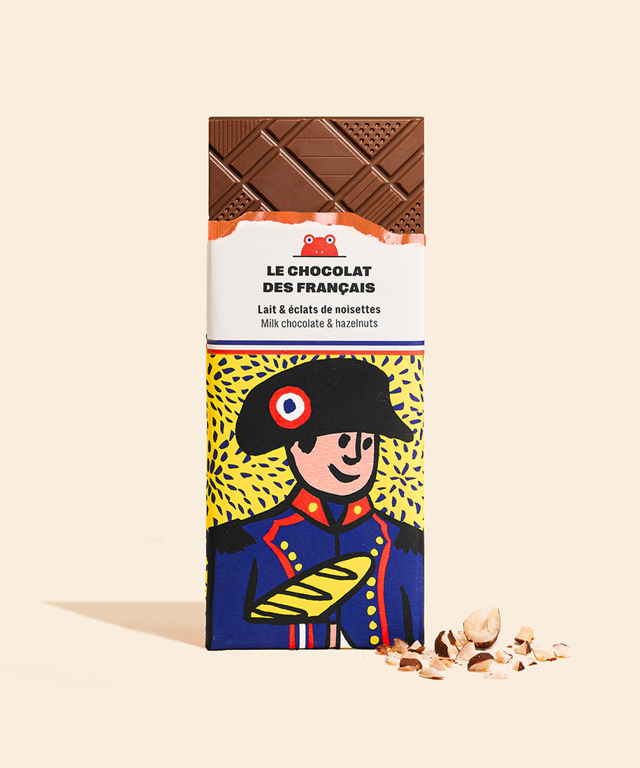 Tablette chocolat au lait noisettes Napoléon - packshot