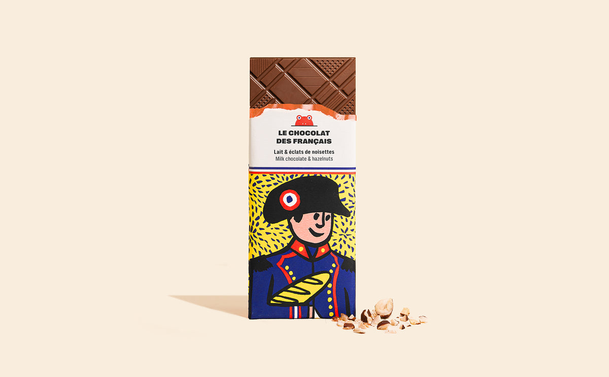 Tablette chocolat au lait noisettes Napoléon - packshot