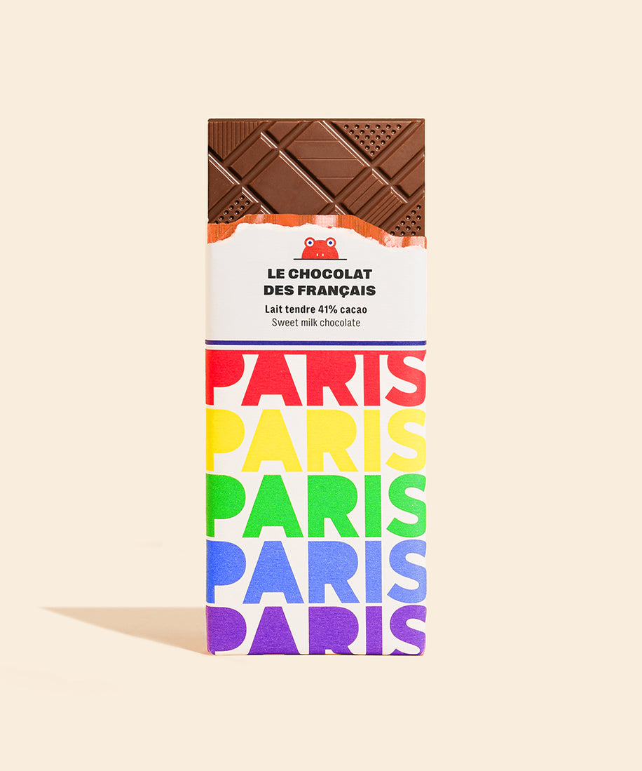 Tablette chocolat au lait Paris Multi - packshot