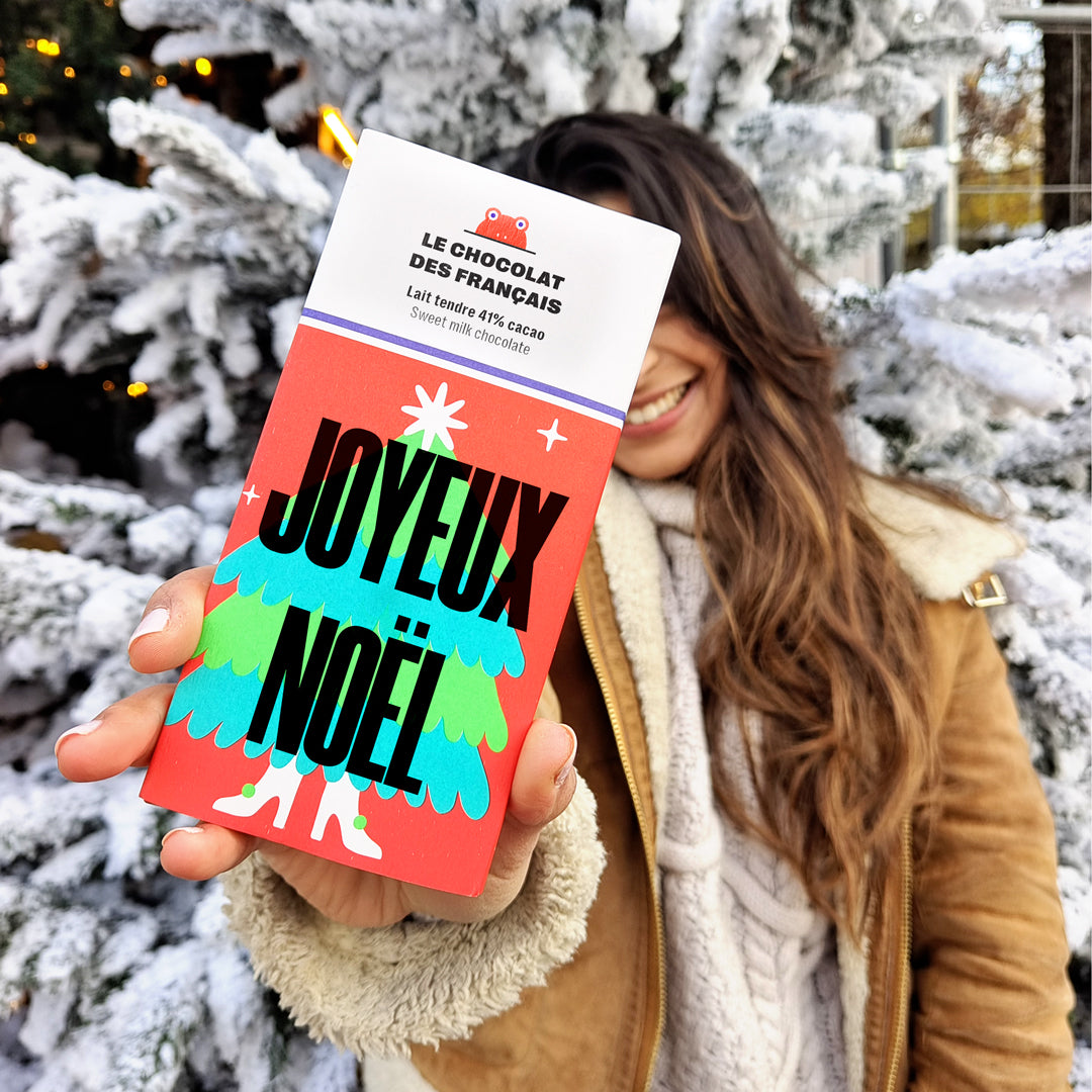 Tablette personnalisée lait Noël - packshot