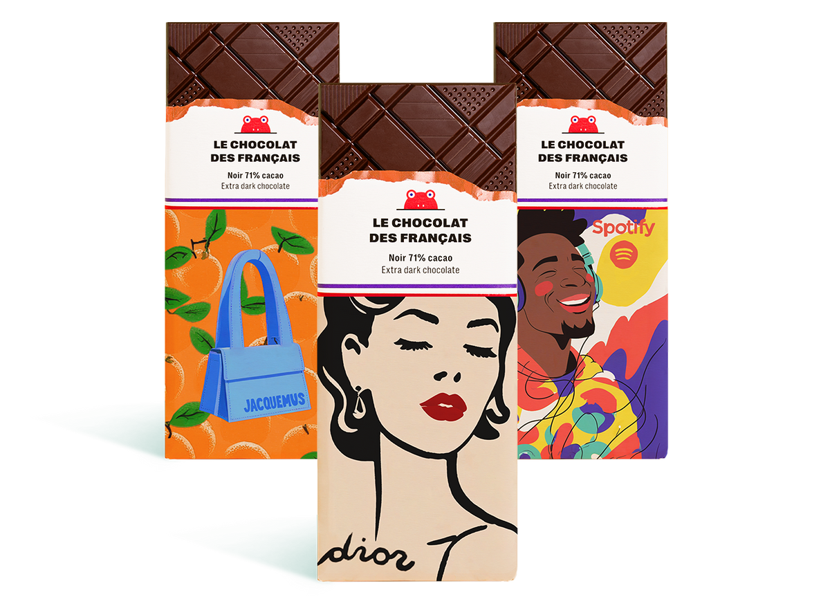 Tablettes de chocolat entreprise sur mesure