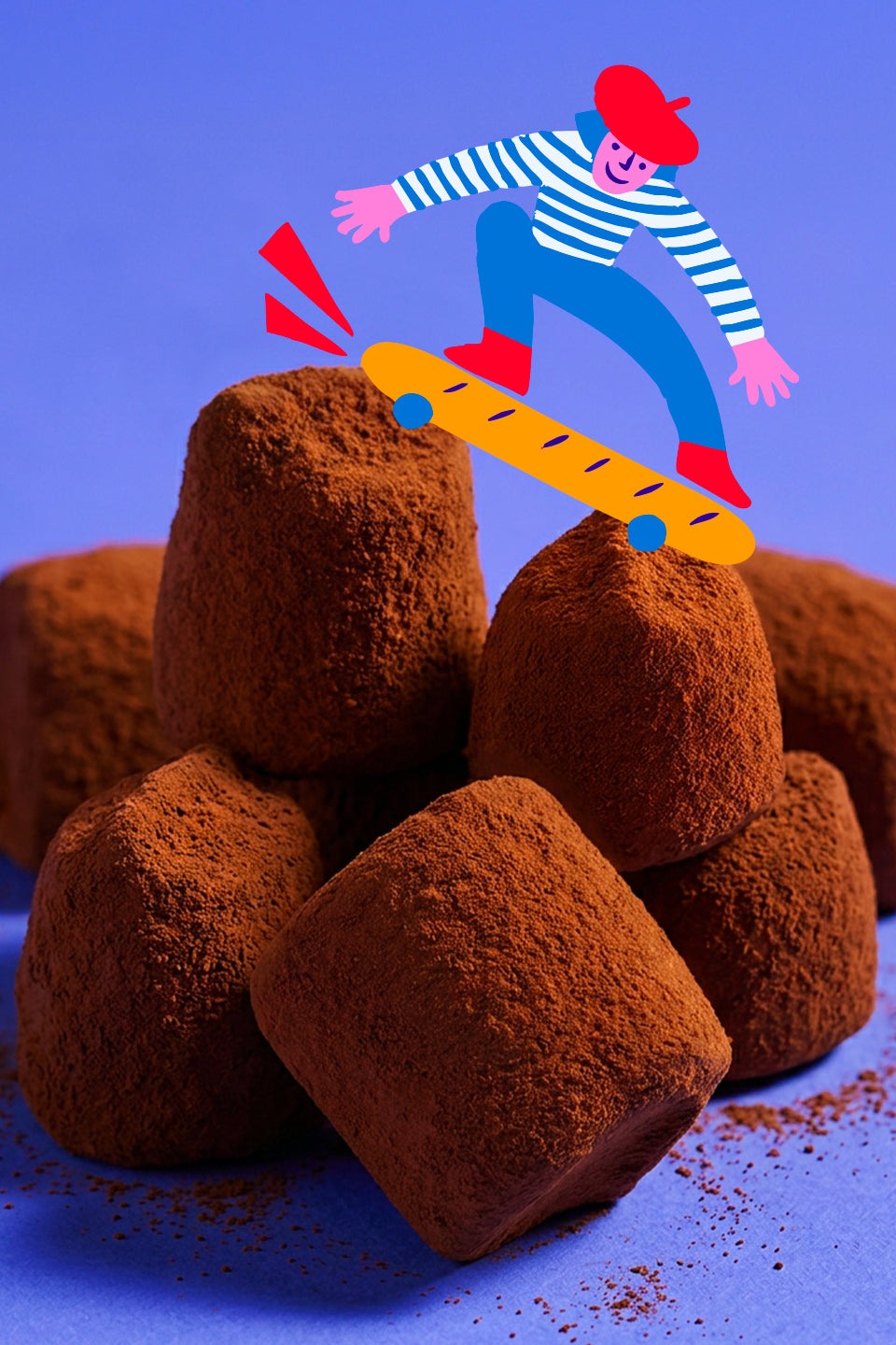 Truffes chocolat macro